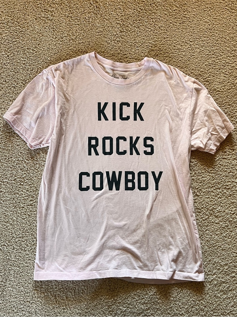 Kick Rocks Cowboy Pink Graphic Tee